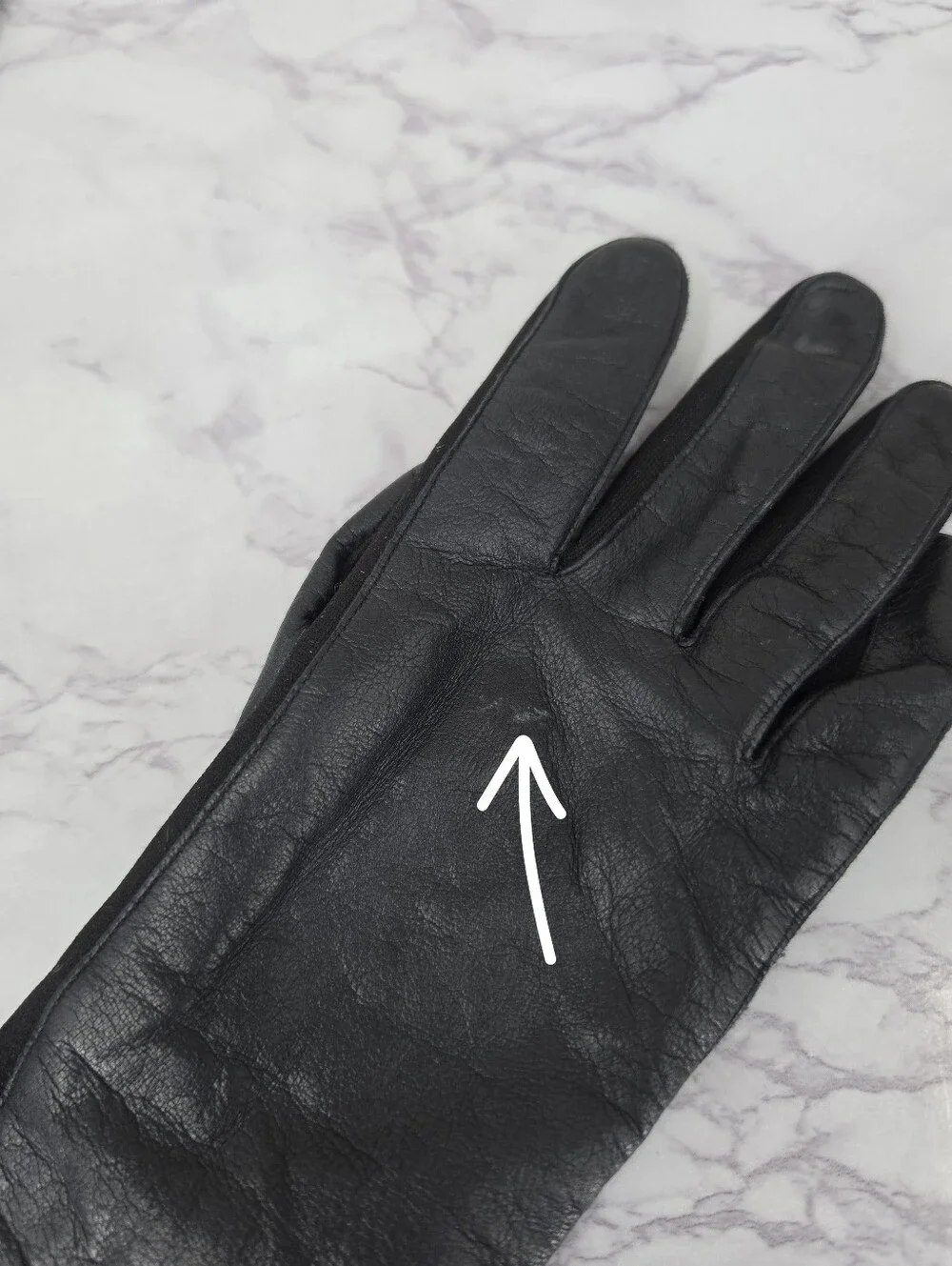 Fownes Long Black Leather Gloves with Nylin Stretch Contrast Dress Oprea